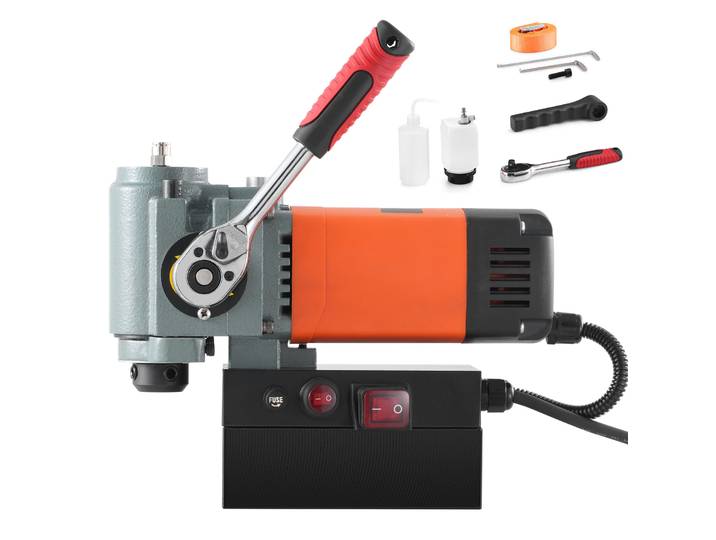 Perceuse magnétique SucceBuy 1300W, profil bas, légère, avec dispositif de refroidissement pour usage industriel