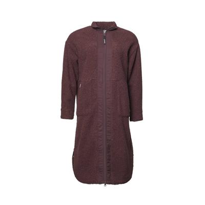 Cabanjacke KLEINIGKEIT "Kleinigkeit Teddy Wittler", Damen, Gr. M, braun (schwarz cherry), 100% Polyester, unifarben, normal, amerikanischer Ausschnitt, Jacken
