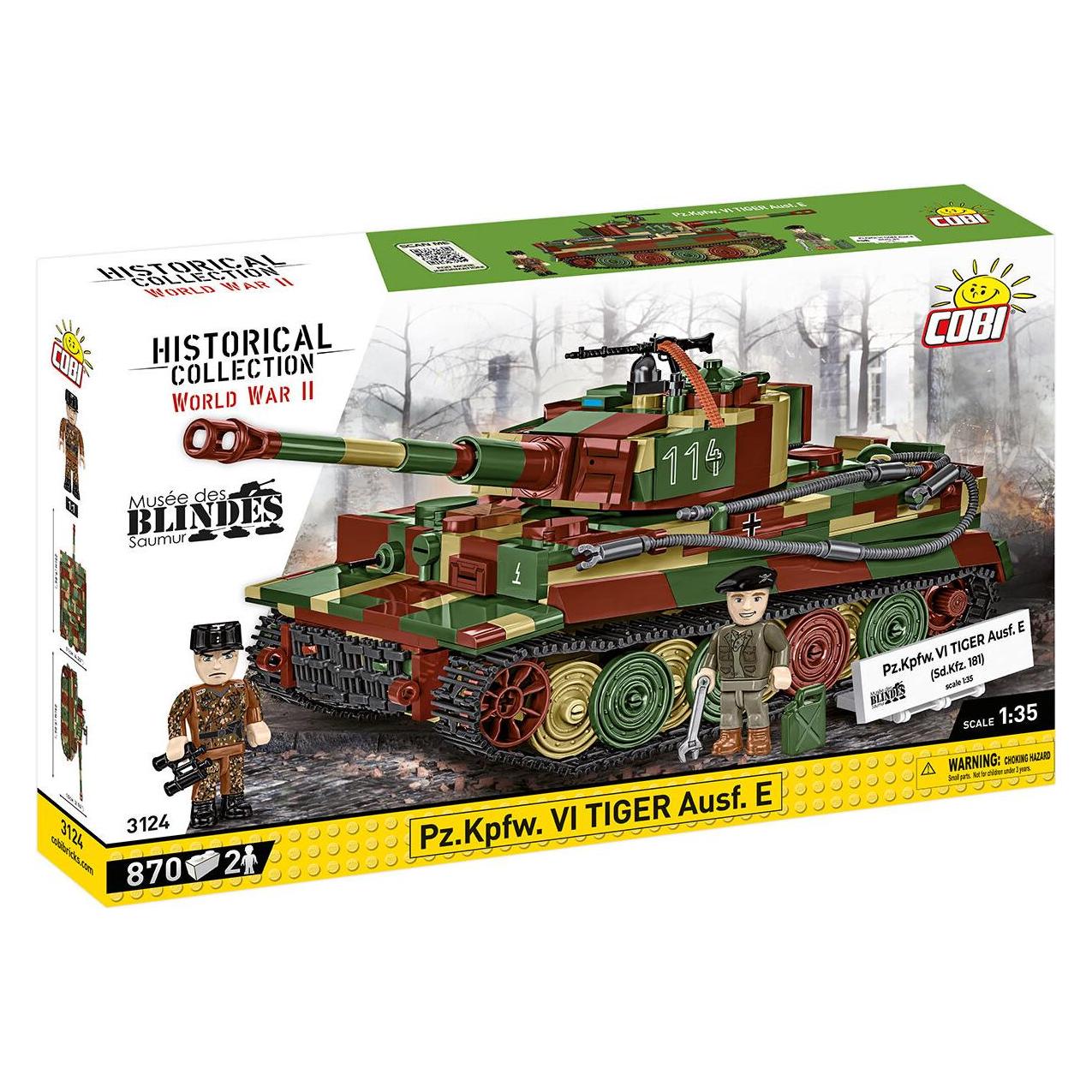 Cobi Historical Collection Pz.Kpfw. VI Tiger Ausf. E tank model (COBI-3124)