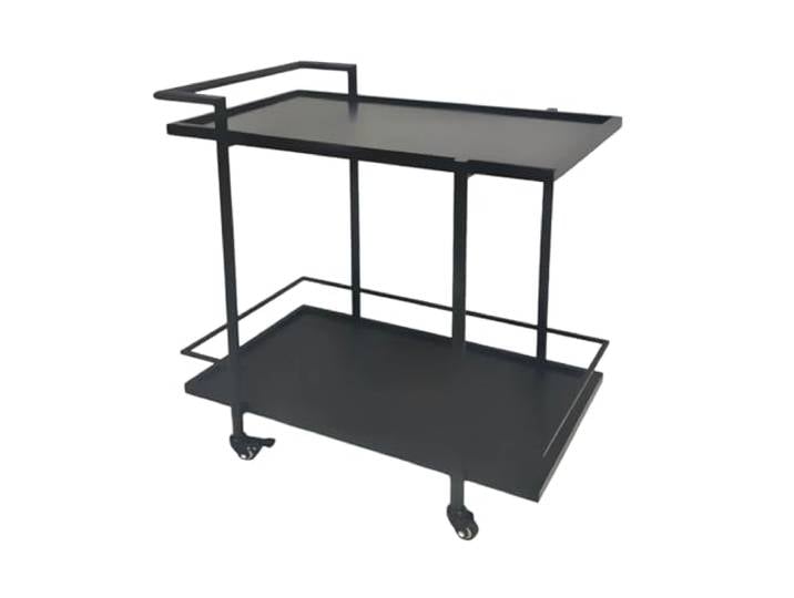 Rv2sGf3kH Küchenwagen 2-stufiger rollender Bar- und Teewagen. Mobiler Catering- Backservicewagen(Groß)