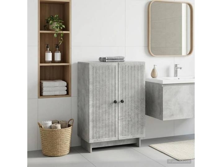 Maison Exclusive - Meuble de Rangement de Salle de Bain EDE Gris béton