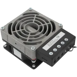 Dsit Heizelement für Outdoor Serverschränke 100W mit Ventilator, Serverschrank Zubehör, Schwarz
