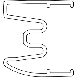 HSK Ersatzteile Magnetaufnahmeprofil, Chrom, E54236-S-41 E54236-S-41