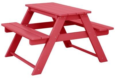 Polytrends Laguna Kids Outdoor Poly Picnic Table