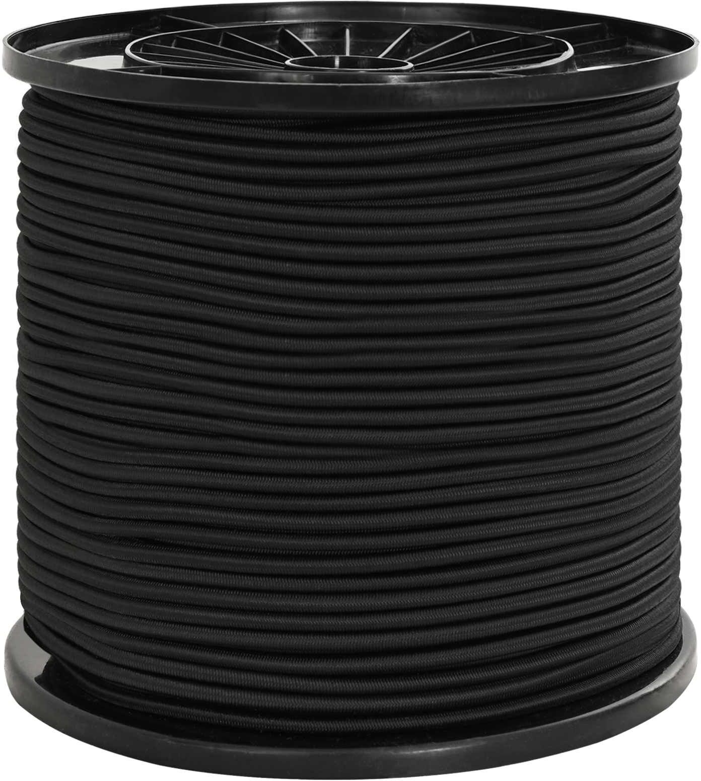 vidaXL Cords élastiques 6 mm Noir PP et caoutchouc