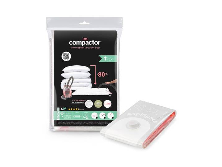 COMPACTOR Aspispace Sac de Rangement sous Vide Taille M