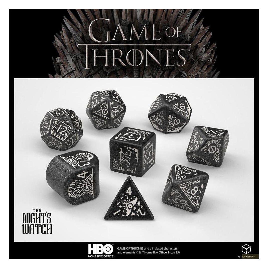 Q Workshop Game of Thrones. Night's Watch Dice Set. (QWS20255A)