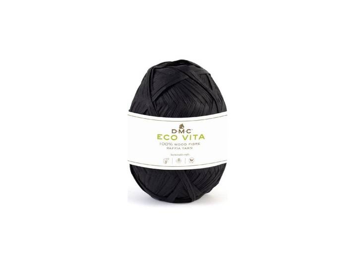 DMC Eco Vita Raffia, schwarz 50 g, 100 m