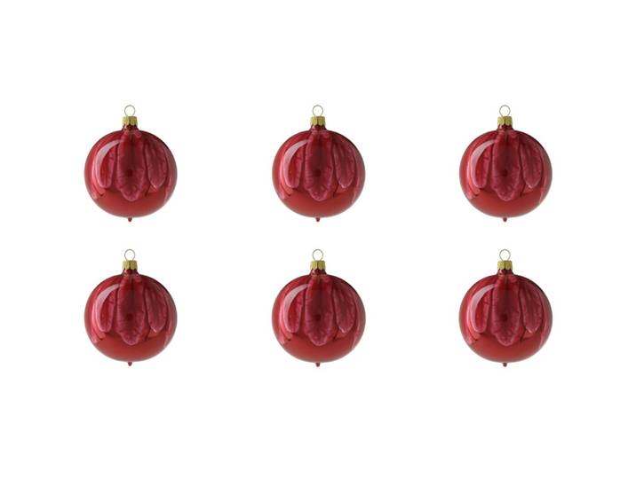 Weihnachtskugelset Pudding - Farbe: rot - Material: Glas - 949