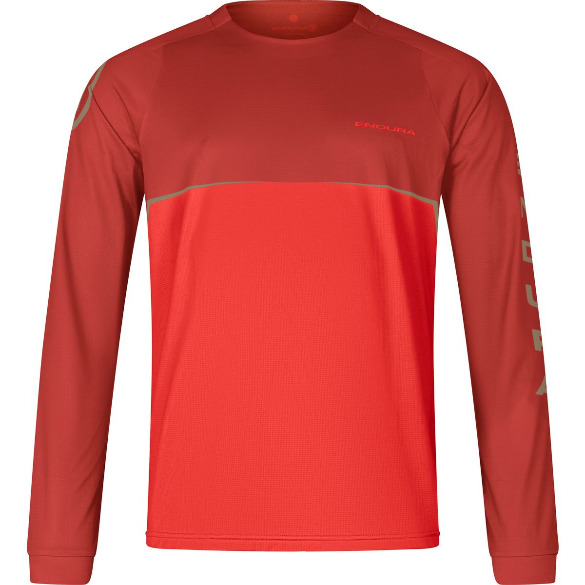 Endura Core Printed Long Sleeve Tee flame red S R-E5107-S-flame-red