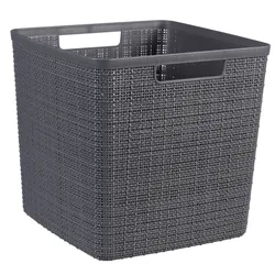 Korb JUTE grau (BHT 28x27x28 cm) - grau - BHT 28x27x28 cm