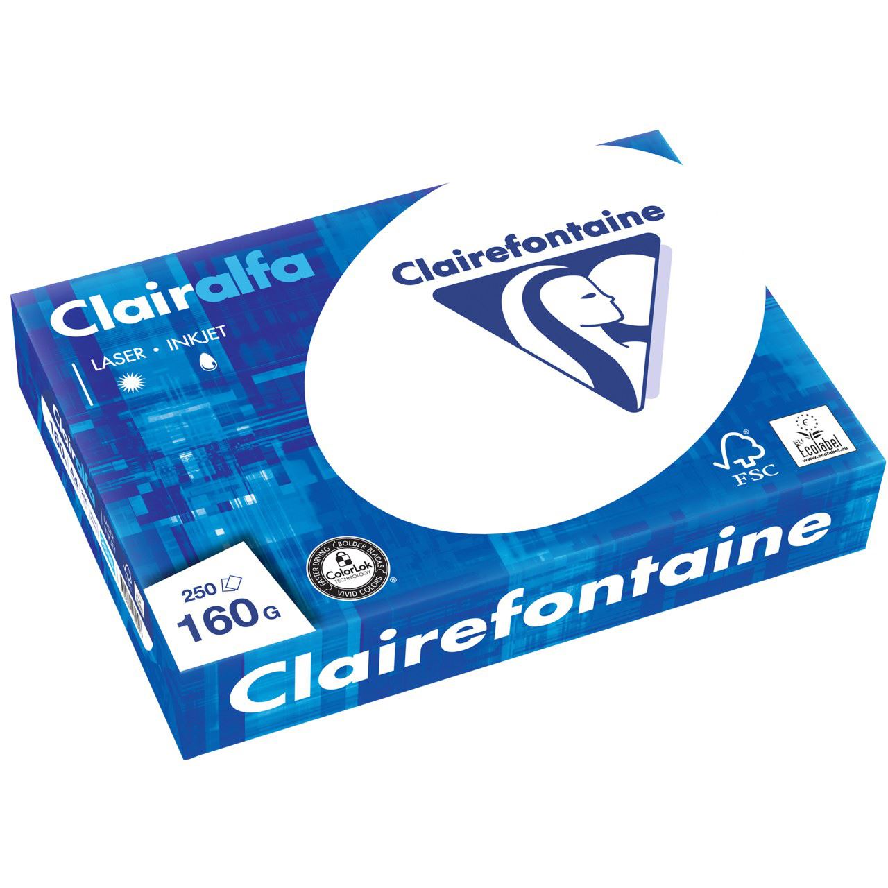 Clairalfa Multifunktionspapier, DIN A4, 160 g/qm, extra weiß