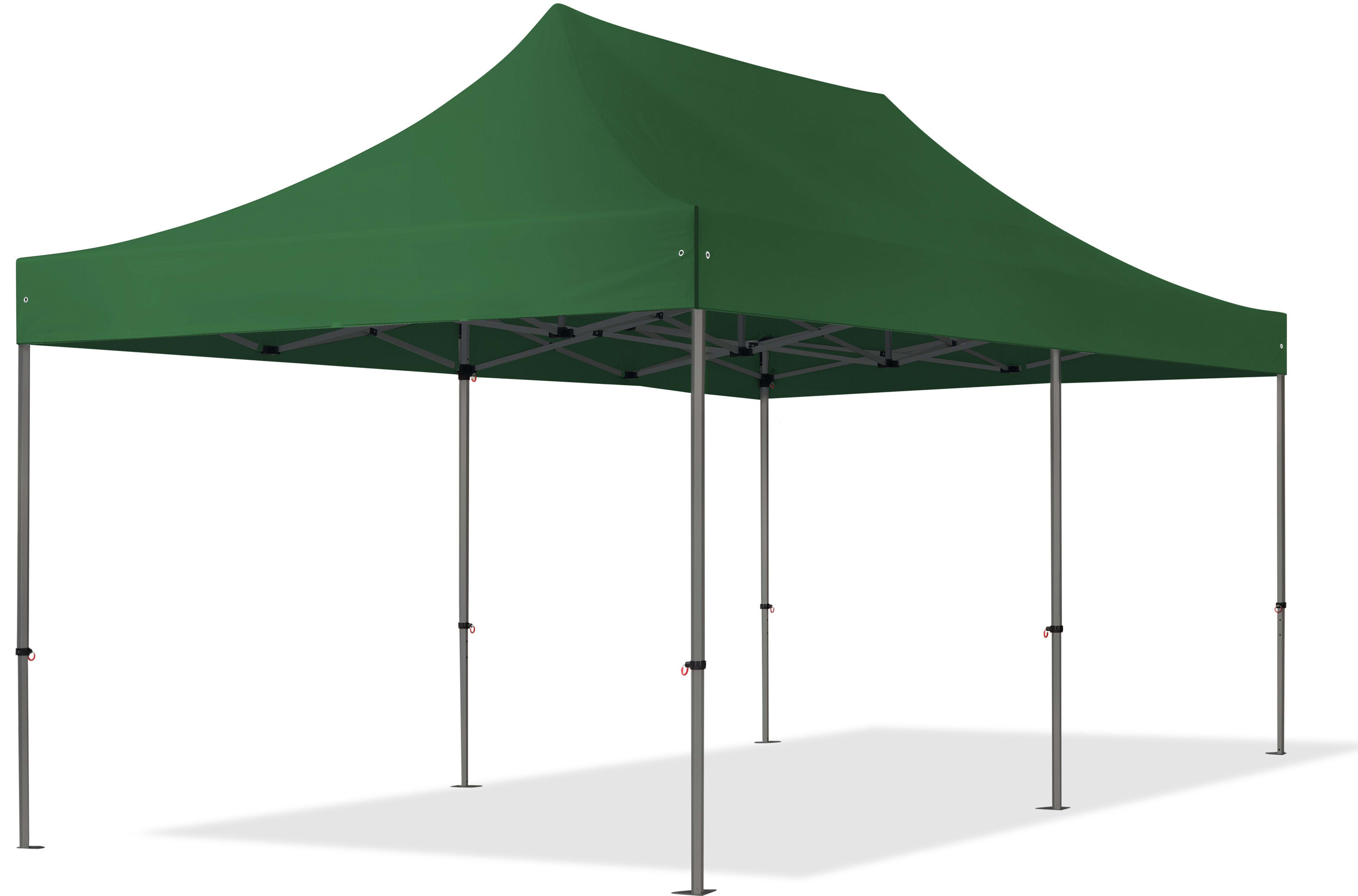 TOOLPORT 3x6m PES 750 Pop Up Gazebo PREMIUM Steel 40 mm, dark green - (600073)
