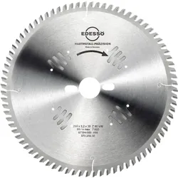 Edessö, Sägeblatt, Kreissägeblatt Präzision Aufteilschnitte VW, HW 250x3,2/2,2x30 Z=80 VW