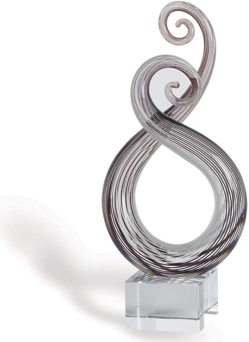 Mondgeblazen Kristallen Tafeldecoratie Middelpunt - Helder - 25 cm