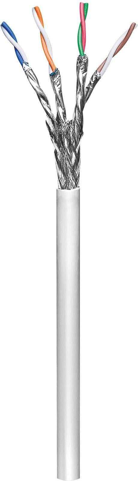 Microconnect KAB029-305 Cat6 S/FTP netwerkkabel, 305 meter, grijs