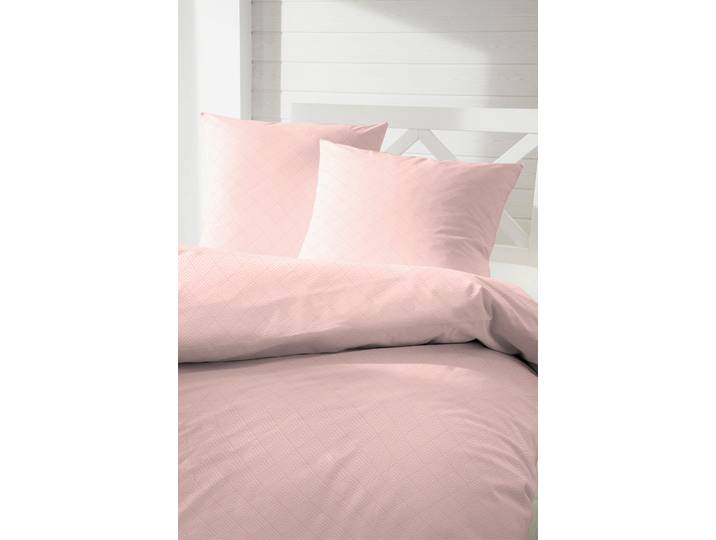 Bettwäsche PRIMERA Falsches Uni , rot, B/L: 155cm x 220cm, 1 Stk., 1 Stk., Mako-Satin, B/L: 80cm x 80cm, 2 Stk., Mako-Satin, Obermaterial: 100% Baumwolle, Bettwäsche, Bettwäsche, im dezenten Look