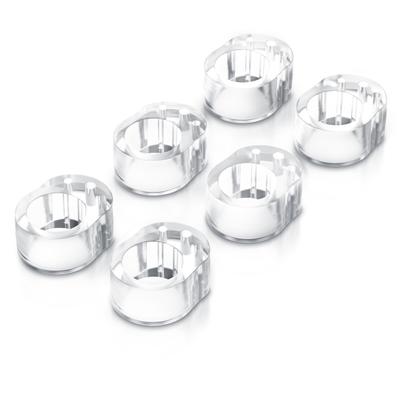 BEARWARE Türklinkenpuffer 6er Set - Türgriffpuffer, Türstopper, Stoßfänger 25 x 32 mm