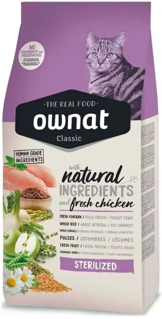 Ownat Classic Ração Gato Esterilizado 15 Kg
