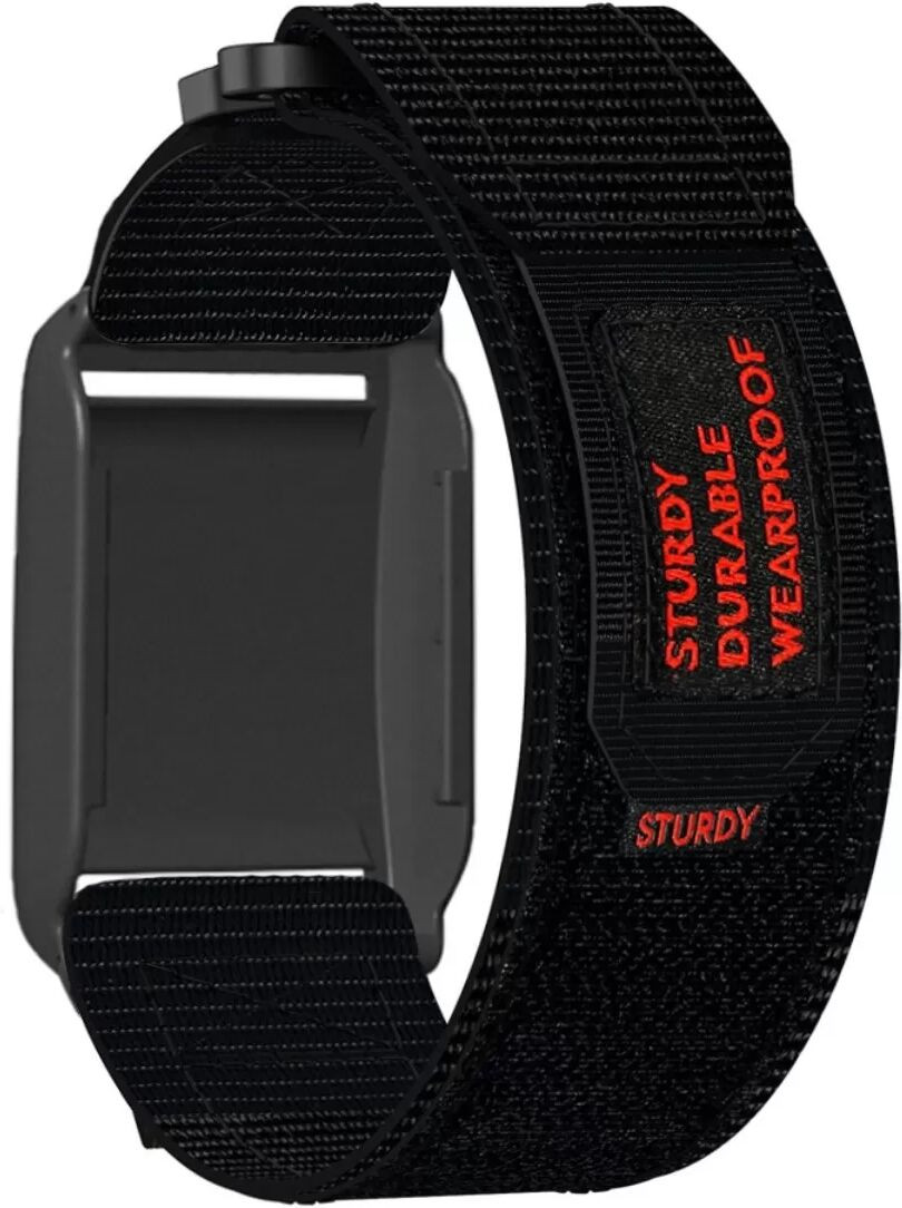 INF Nylon Ersatzband kompatibel mit Boneng, kompatibel mit Polar Loop Armband – Klettverschluss Outdoor 21cm x 3cm Schwarz