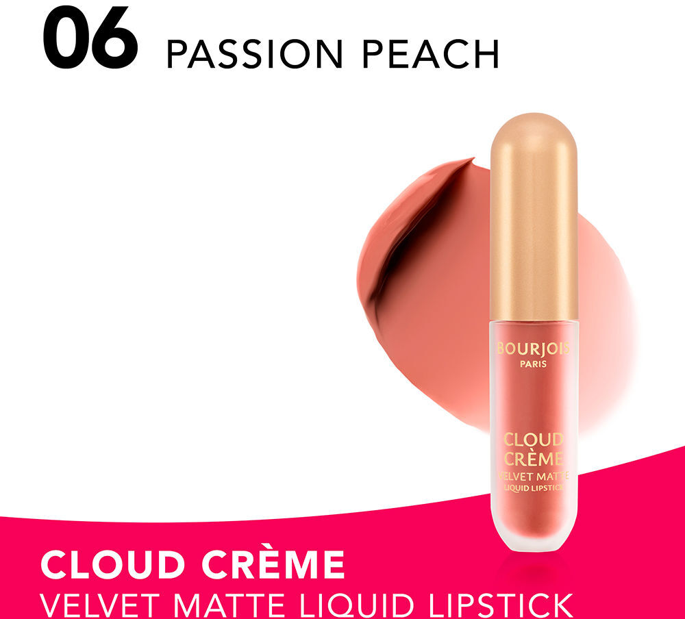 Bourjois Cloud Crème edition velvet matte labial líquido #06-Passion Peach