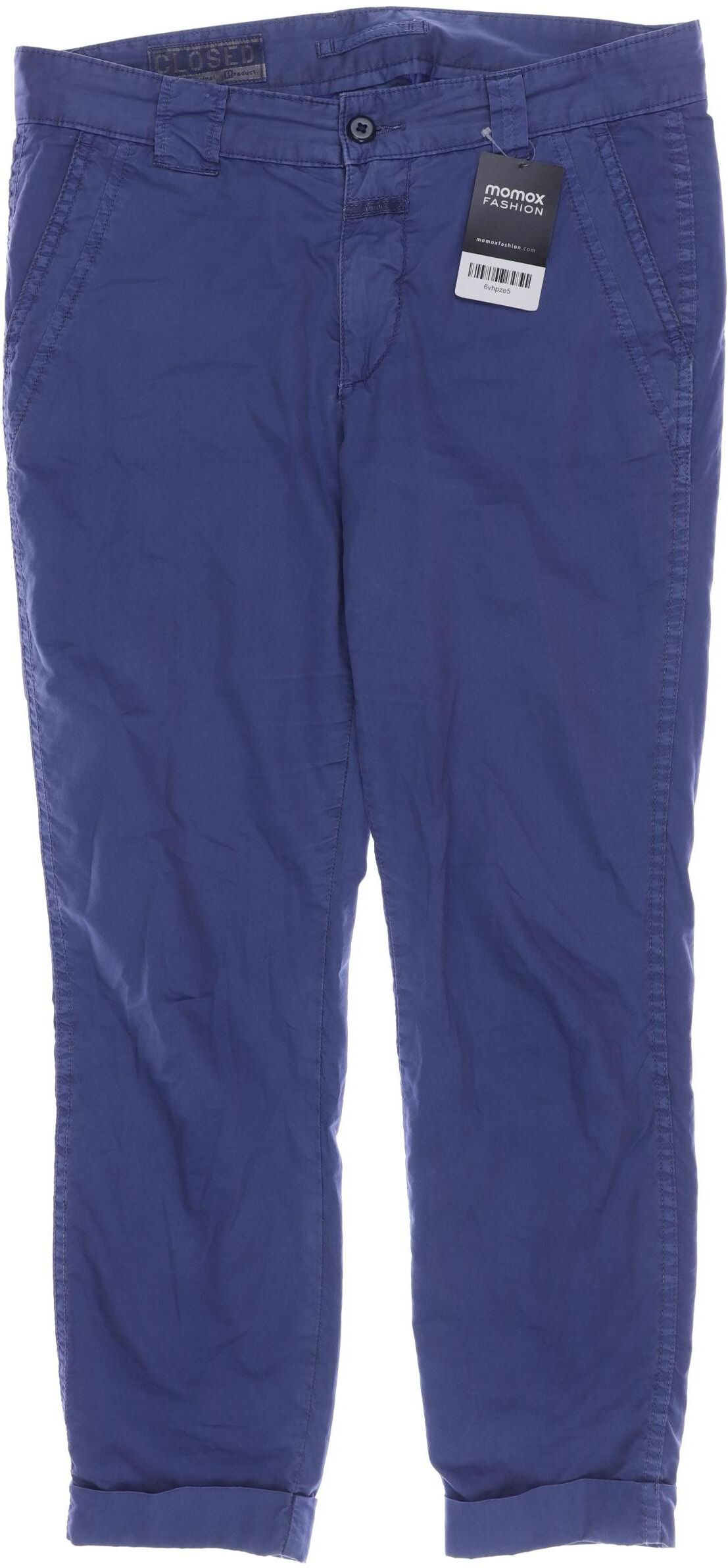 Closed Damen Stoffhose, Blau, Gr. EU 34 (IT 40), Baumwolle - Second Hand