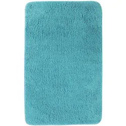 NYVI Badematte NYVISpa Lasalle  - Badezimmerteppich - Rutschfest, Saugfähig, Schnell Trocknend, Fußbodenheizung geeignet, Waschbar, Weich Farbe:Aqua;Größe:Badematte 60x90 cm