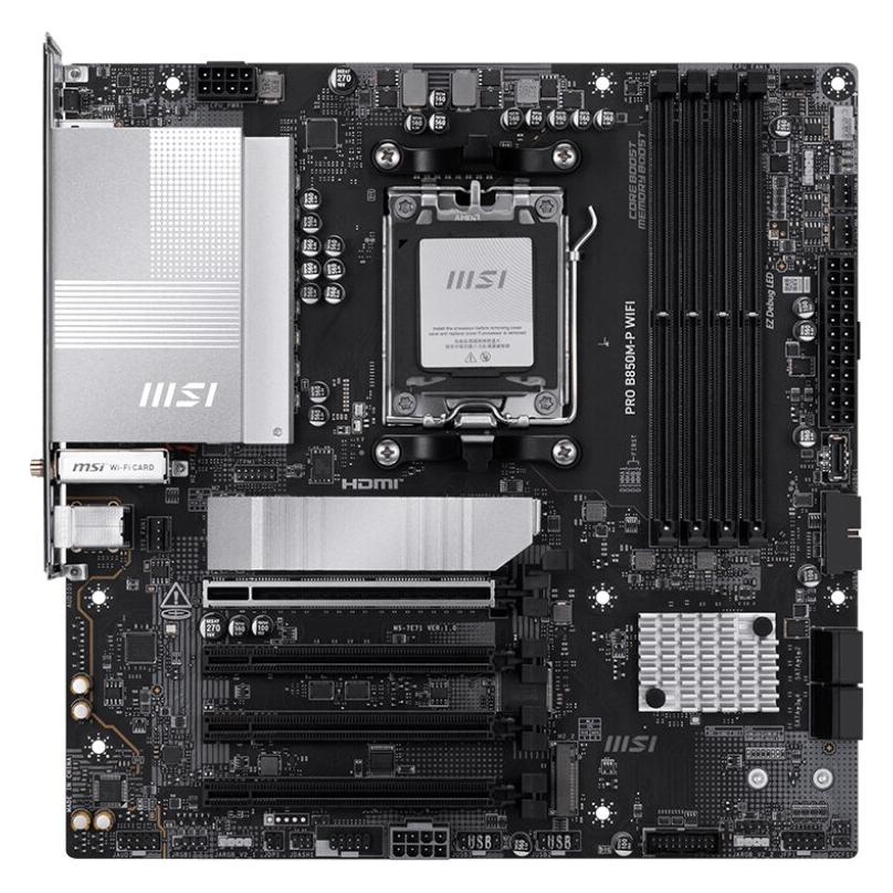 MSI PRO B850M-P WIFI (AM5, AMD B850, mATX) (7E71-001R)