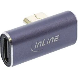 INLINE USB4 Adapter, USB-C Stecker/Buchse vertikal rechts/links gewinkelt