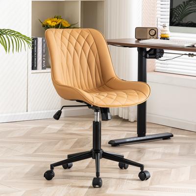 YOUNIKE Armless Home Office Desk Chairs with Wheels Rolling Task Chair