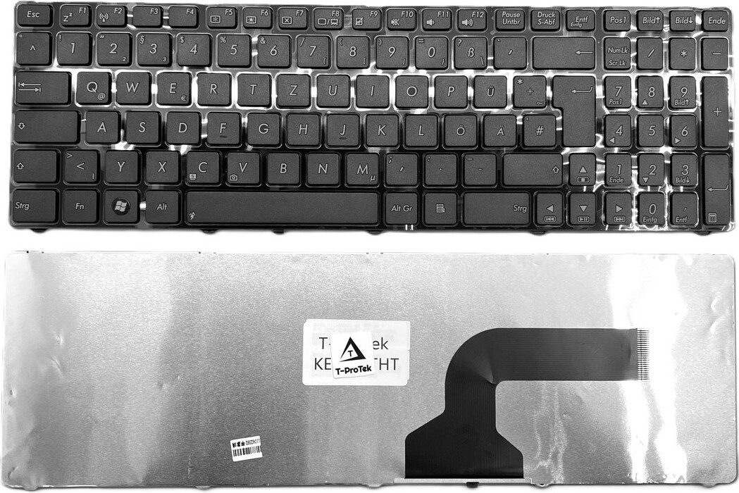 T-ProTek Duits toetsenbord compatibel met Asus N61J