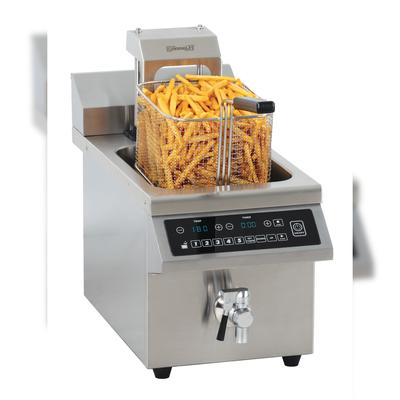 Induktionsfritteuse 8L mit ablasshahn und automatischem Heber CFIVRA8 Casselin