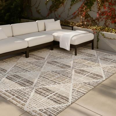Addison Rugs Machine Washable Indoor/ Outdoor Modern Ovid Chantille Rug