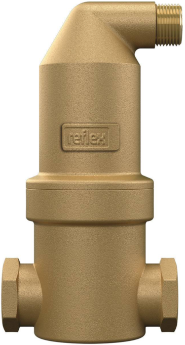 Reflex Exvoid Mikroblasenabscheider 9251020 A 1, IG 1", horizontal, 110 °C, 10 bar, Messing