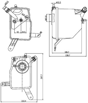 Mahle Ausgleichsbehälter, Kühlmittel Crt 205 000s Für Bmw