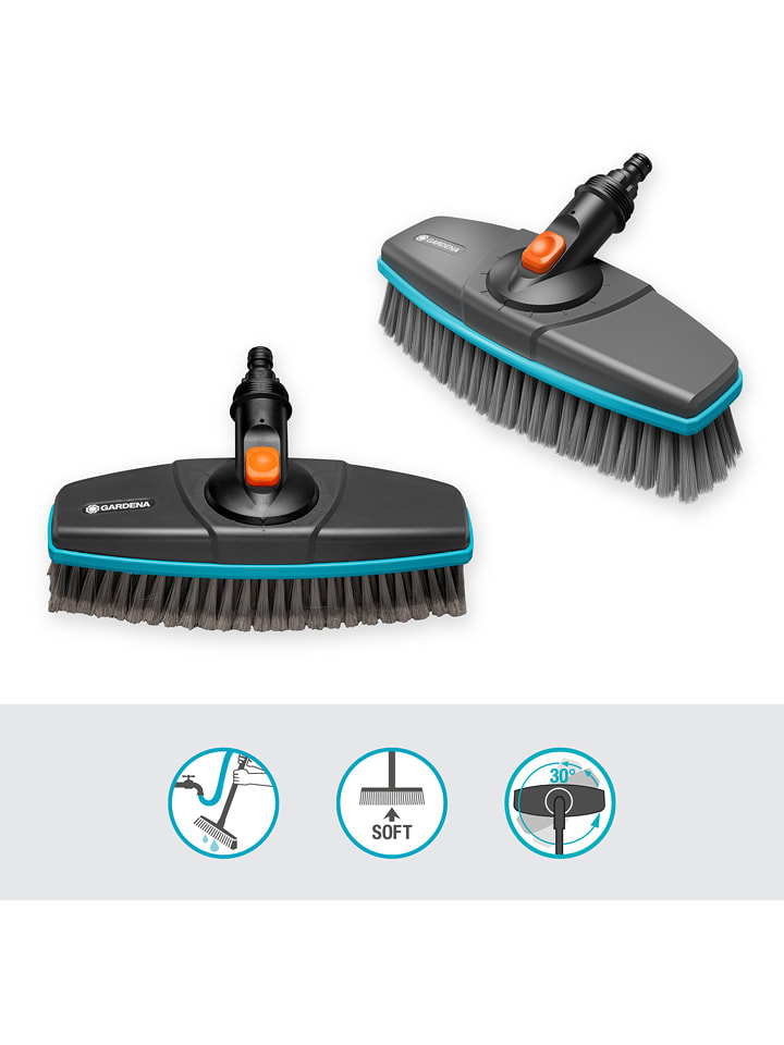 Gardena Stielbürste "Cleansystem" in Grau - (L)27 cm - onesize
