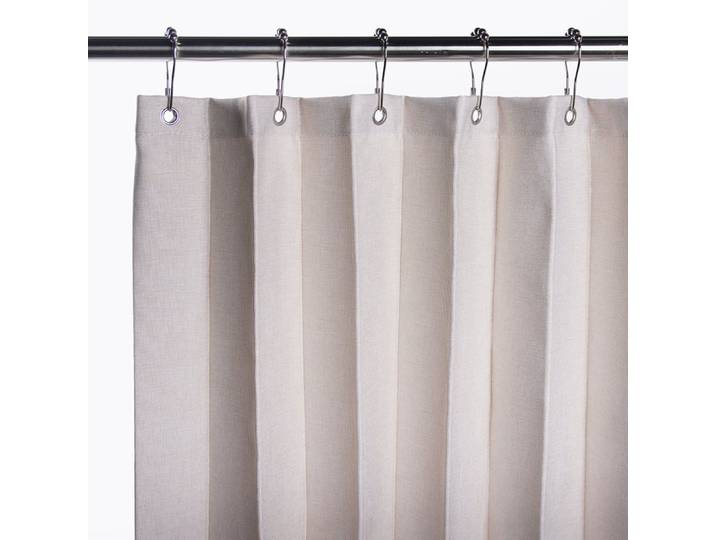 Rideau de douche écru en polyester