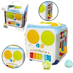 Multifunktionaler Lernwürfel für Kleinkinder, Lichter und Geräusche