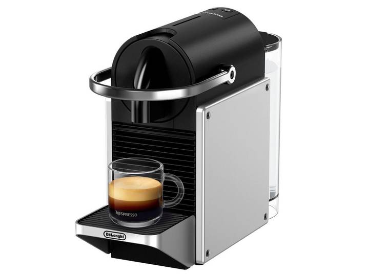 DeLonghi Kapselmaschine, silber, 19.2x29.3x37.2 cm, Wassernachfüllanzeige, abnehmbarer Wassertank, geringerer Energieverbrauch, Kochgeschirr, Küchengeräte, Kaffeemaschinen & Milchschäumer