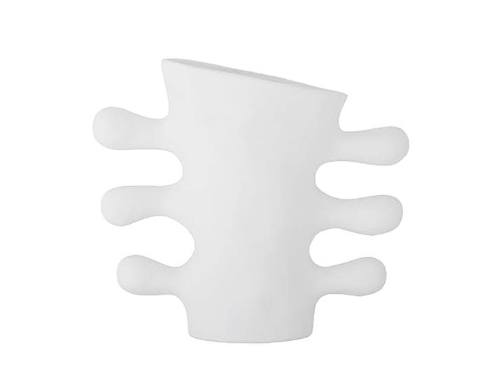 Bloomingville Pernilla Vase, Weiß, Steingut