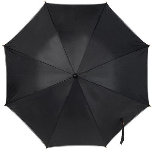 Sac publicitaire parapluie golf polyester métal noir contreplaqué
