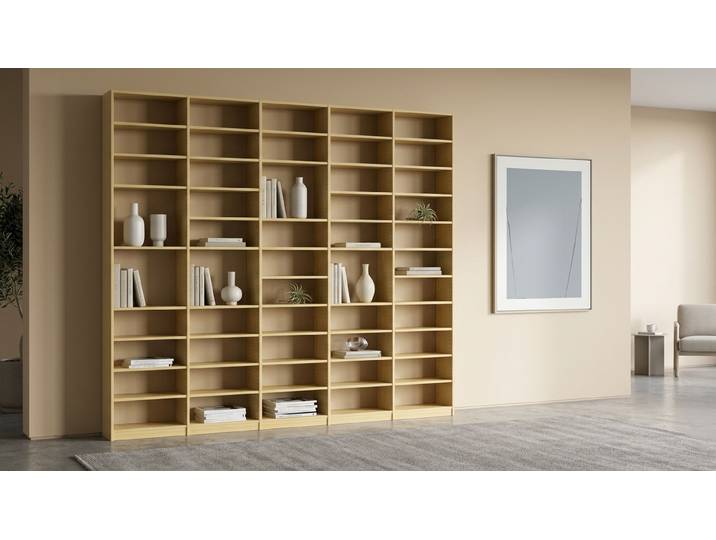 LA bibliothèque pour votre collection de livres - Étagère à livres sur mesure Pin Naturel huilé