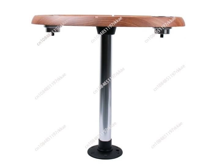 Table à thé marine en alliage d'aluminium, table basse ronde, accessoires de quincaillerie marine