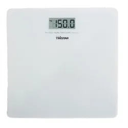 Tristar WG-2419 Personenwaage bis 150kg aus Glas weiß