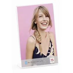 walther + design Kunstglas Portraitrahmen, transparent, 9 x 13 cm