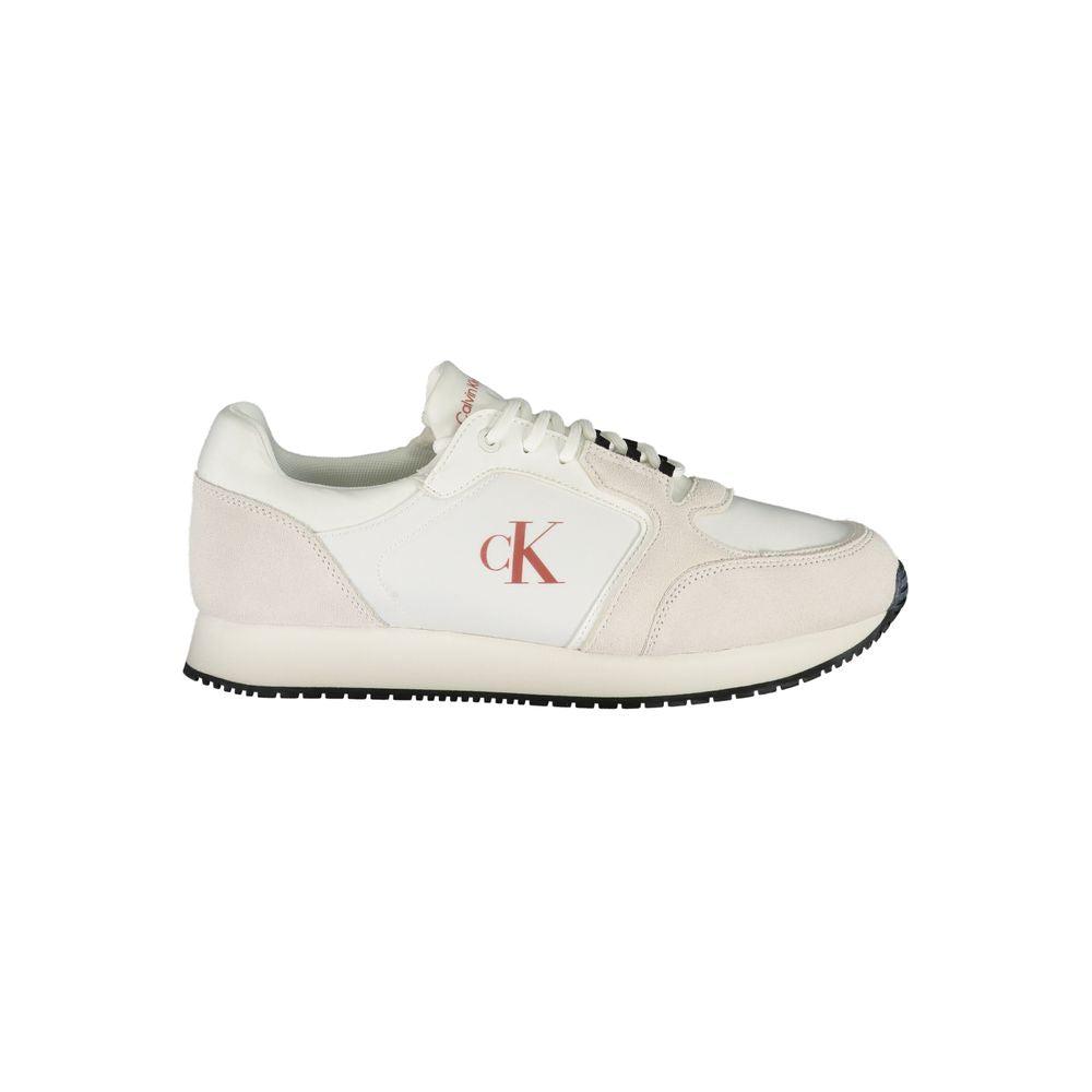 Calvin Klein Witte Polyurethaan Heren Sneaker