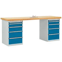 Manuflex TP5091.5007 Werkbanksystem (B x T) 2000 mm x 700 mm Brillantblau (RAL 5007)
