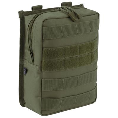 Gürteltasche BRANDIT "Brandit Accessoires Cross Molle Pouch", Gr. onesize, grün (olive), Polyester, unifarben, Taschen Gürteltasche