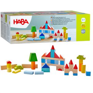 Haba Bausteine 2010877001, ab 1 Jahr, Meine ersten Bausteine bunt, 46 Stück