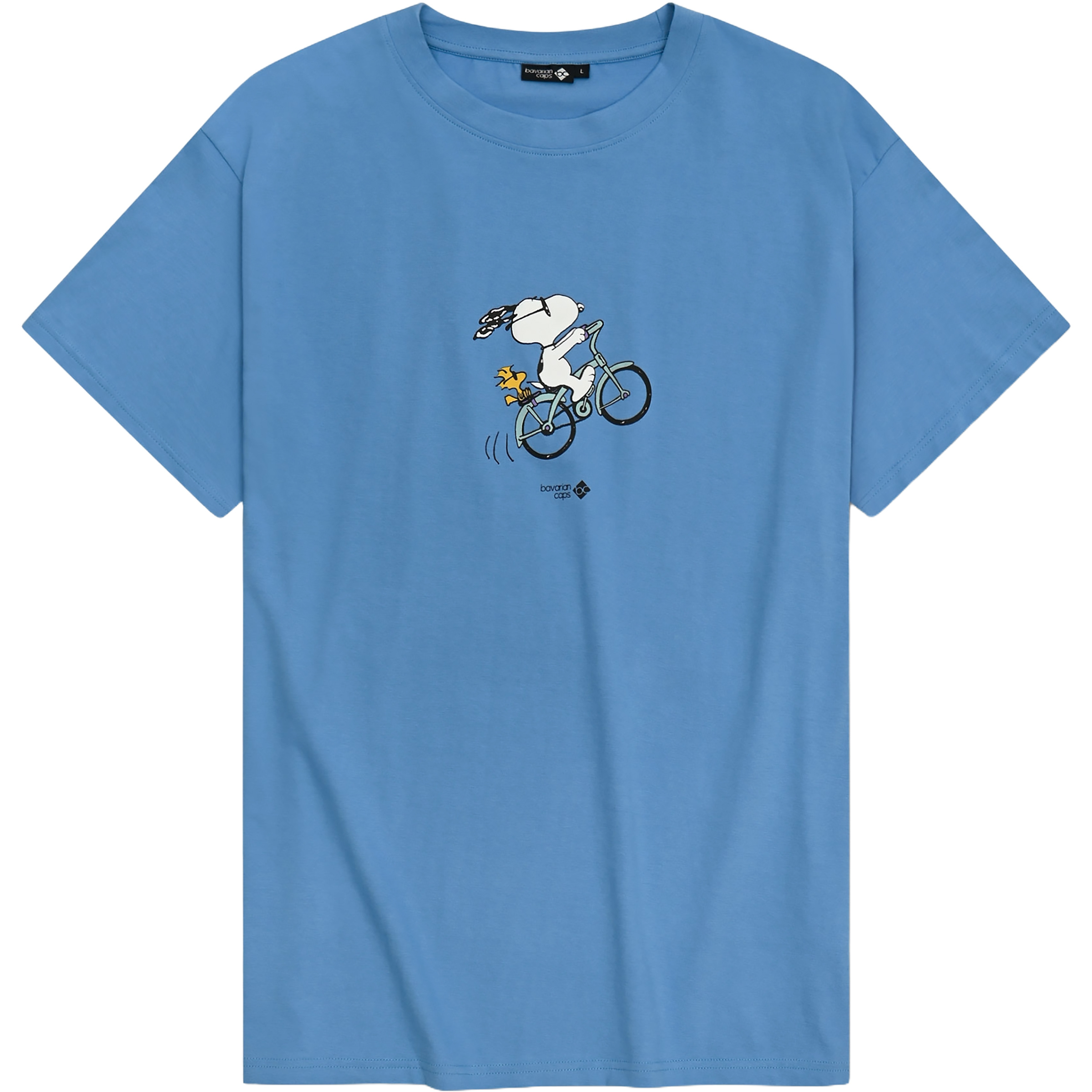 Bavarian Caps Peanuts: Radln Herren T-Shirts blau Größe L Lifestyle Hautfreundlich